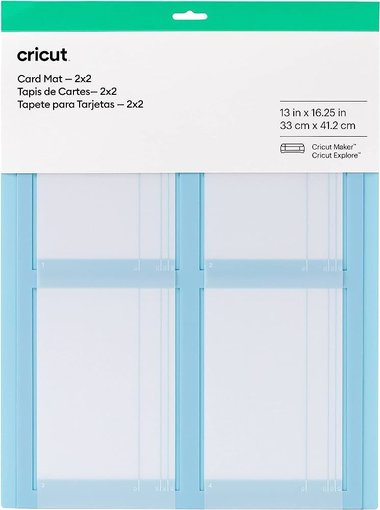 Cricut Card Mat 2x2, Reusable, Non-Slip Craft Mat, Create Four Cards Simultaneously, Perfect for ... | Amazon (US)