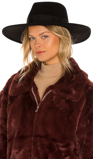 Joanna Hat in Black | Revolve Clothing (Global)