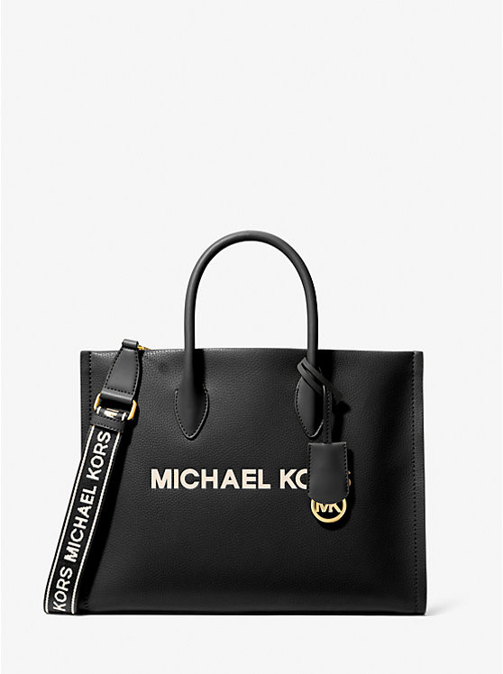 Mirella Medium Pebbled Leather Tote Bag | Michael Kors US