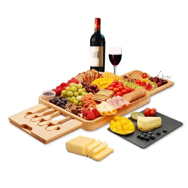 Bamboo Cheese Board, Charcuterie Platter Set, Birthday Gifts - House Warming Gifts New Home | Wayfair Professional