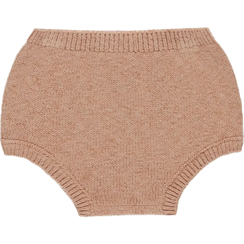 QUINCY MAE Organic Cotton Knit Bloomers in Heathered Rose at Nordstrom Rack, Size 18-24M | Nordstrom Rack