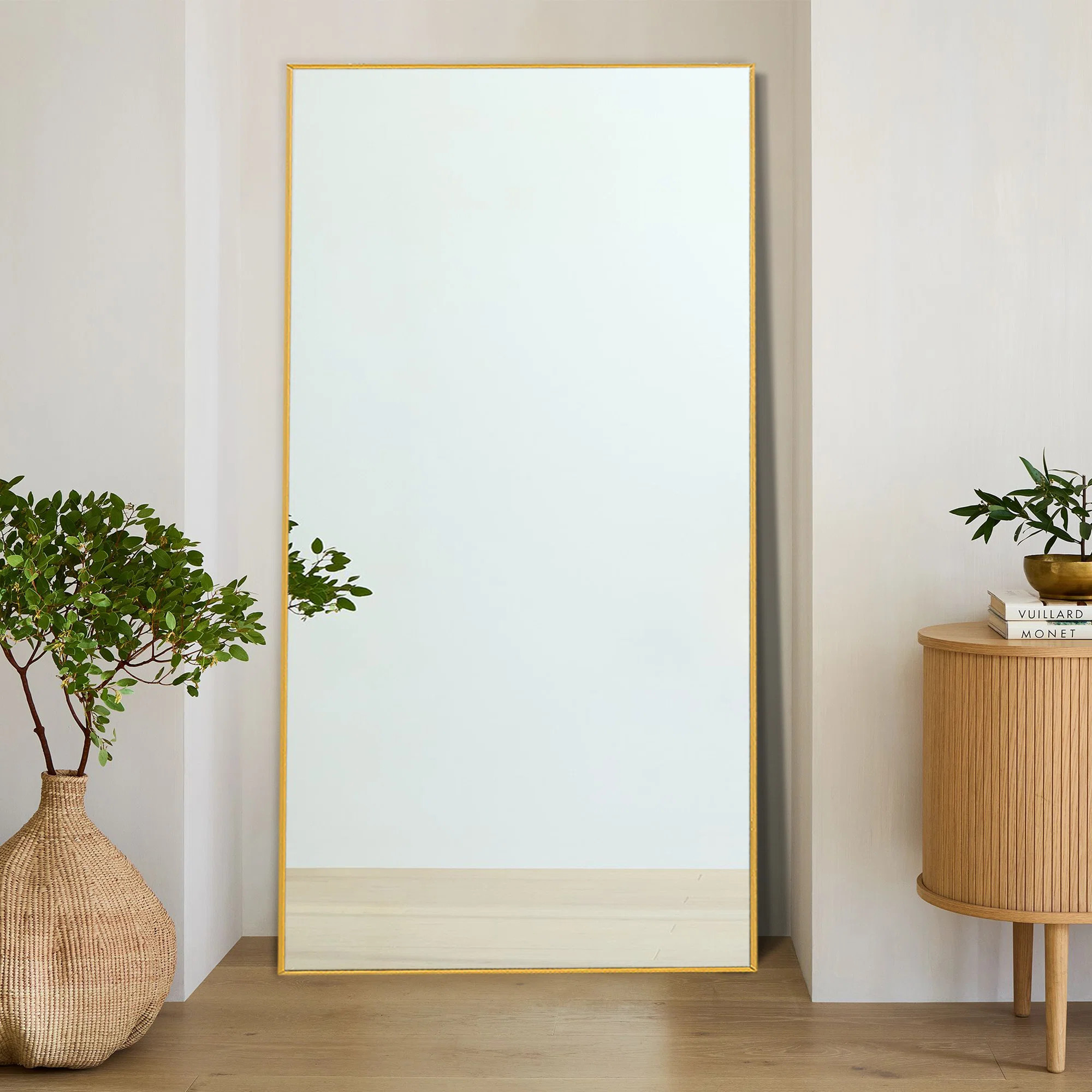 Wade Logan® Bethney Rectangle Metal Full Length Floor and Wall Mirror & Reviews | Wayfair | Wayfair North America