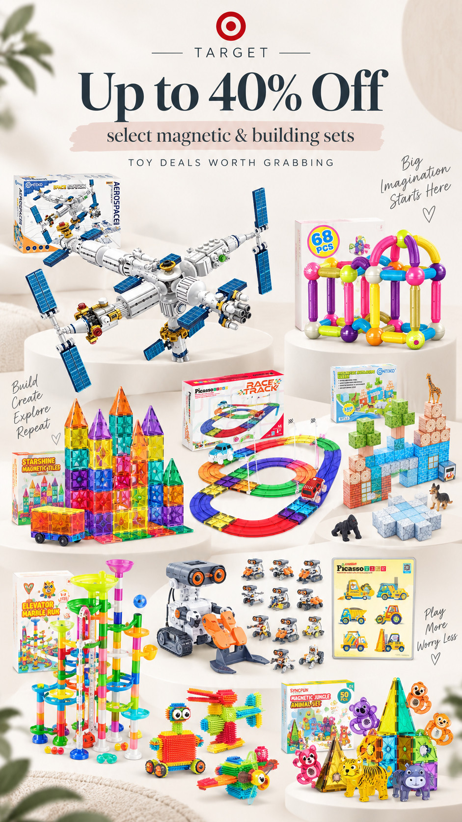 Target Up to 40% off select magnetic & building sets 

 #LTKmomlife #LTKSaleAlert #LTKKids