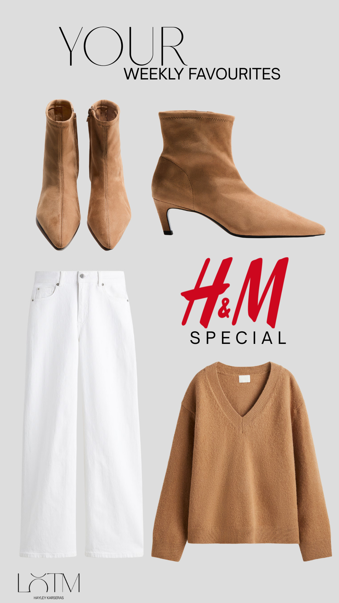 Your Weekly Favourites! This week they all happened to be from H&M, what are the chances!!!
Tan | Brown | Beige | White | Jeans | Knitwear | Suede | Boots | Sale  

 #LTKwinter #LTKeurope #LTKstyletip
