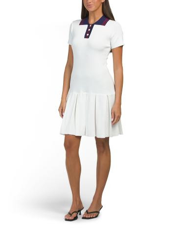 Rory Short Sleeve Fit And Flare Mini Dress | TJ Maxx