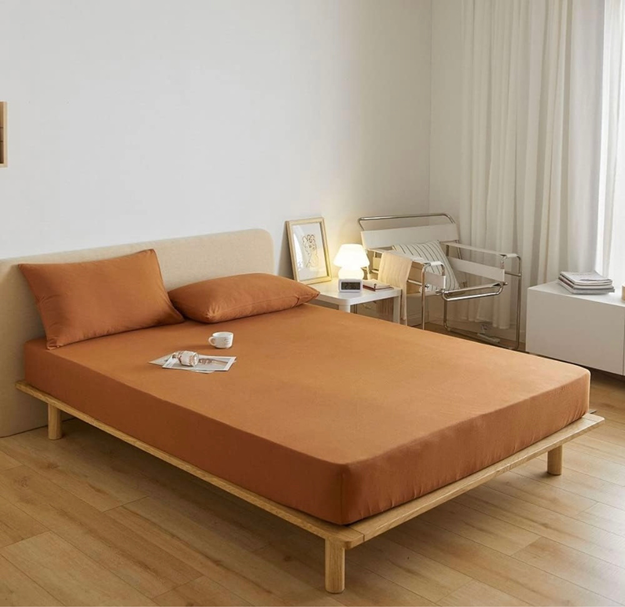 Grabbed this king sheet set in pumpkin for $26 #primeday 