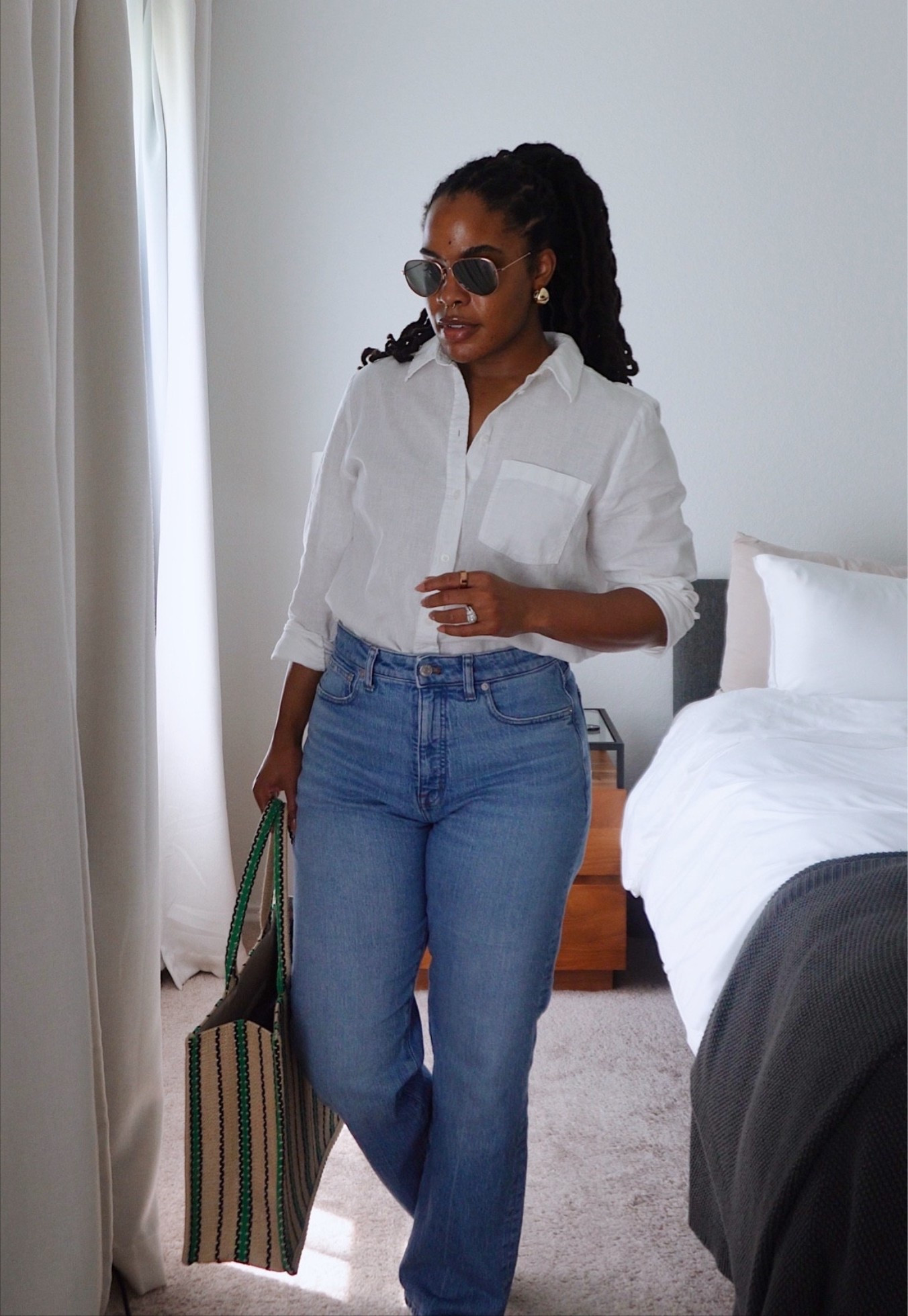 White linen button down | jeans | spring outfit | summer outfit

#LTKootd #LTKSeasonal