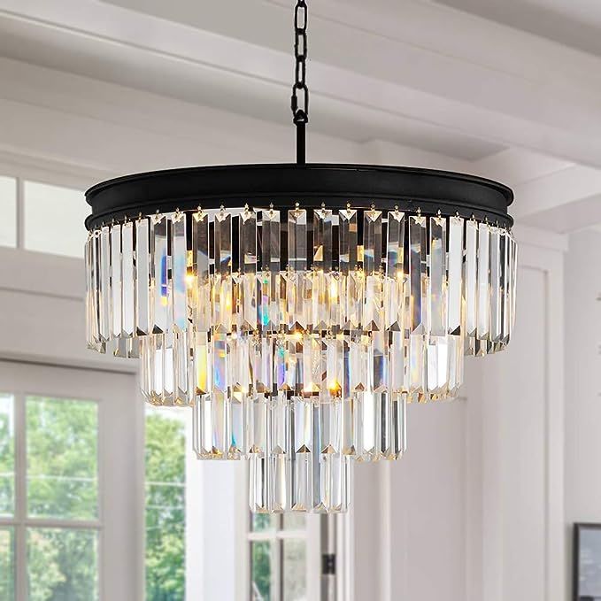 ANTILISHA Crystal Chandelier Lighting Pendant Ceiling Modern Chandeliers Light Fixture for Dining... | Amazon (US)