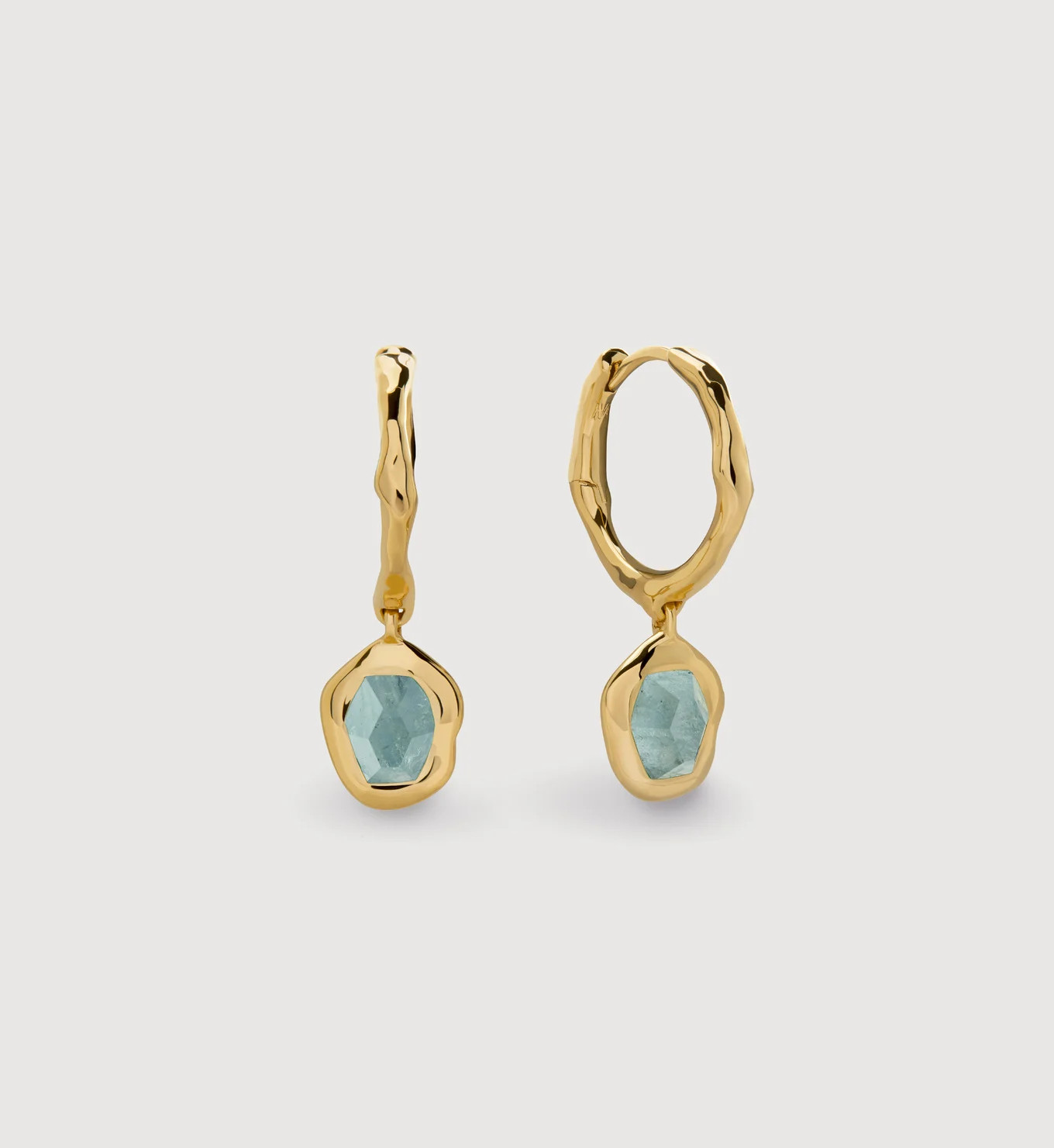 Odyssey Gemstone Huggie Earrings | Monica Vinader (Global)