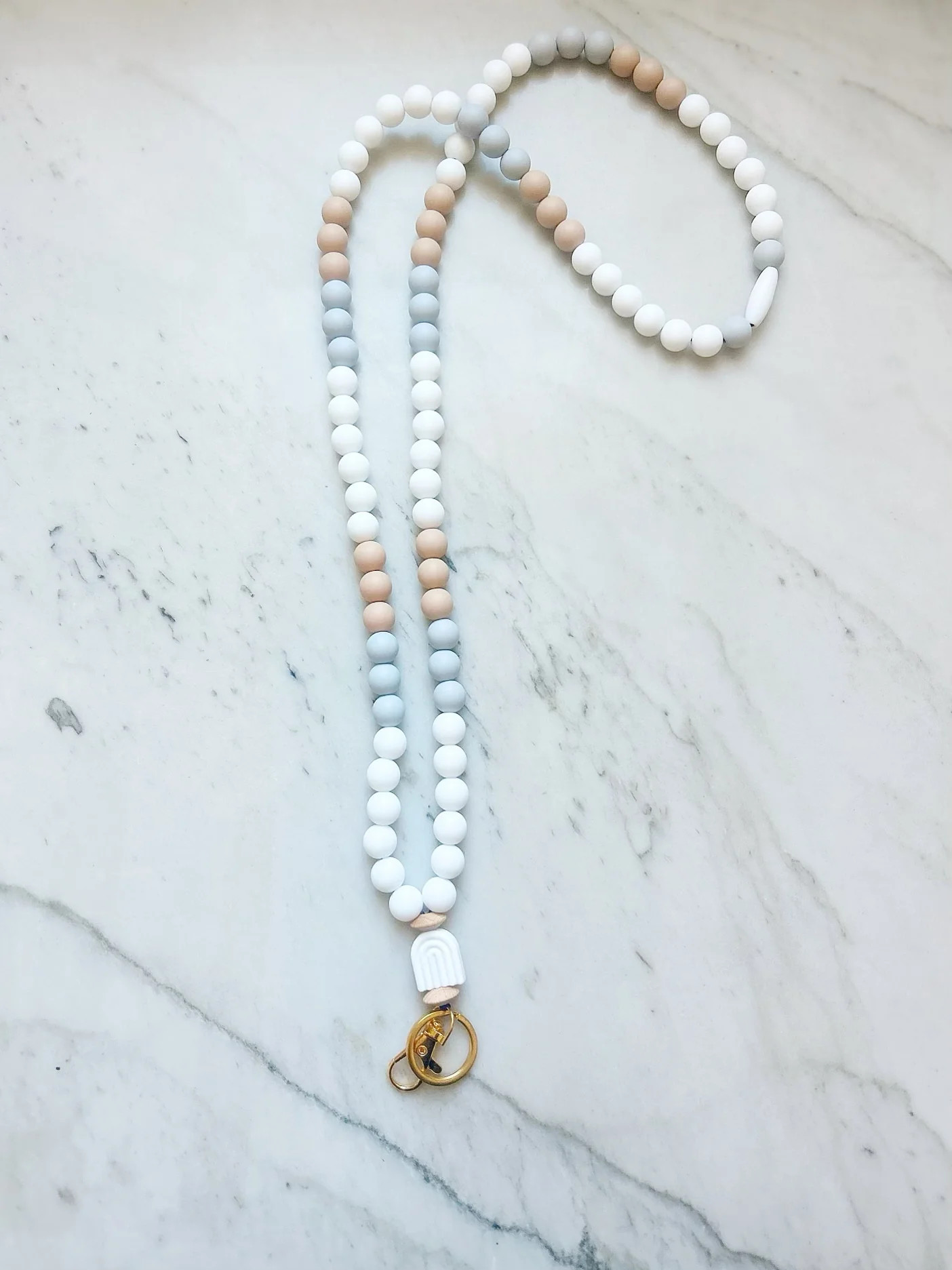 Boho Chic Beaded Lanyard with Breakaway Clasp | Lanyard Lovebirds