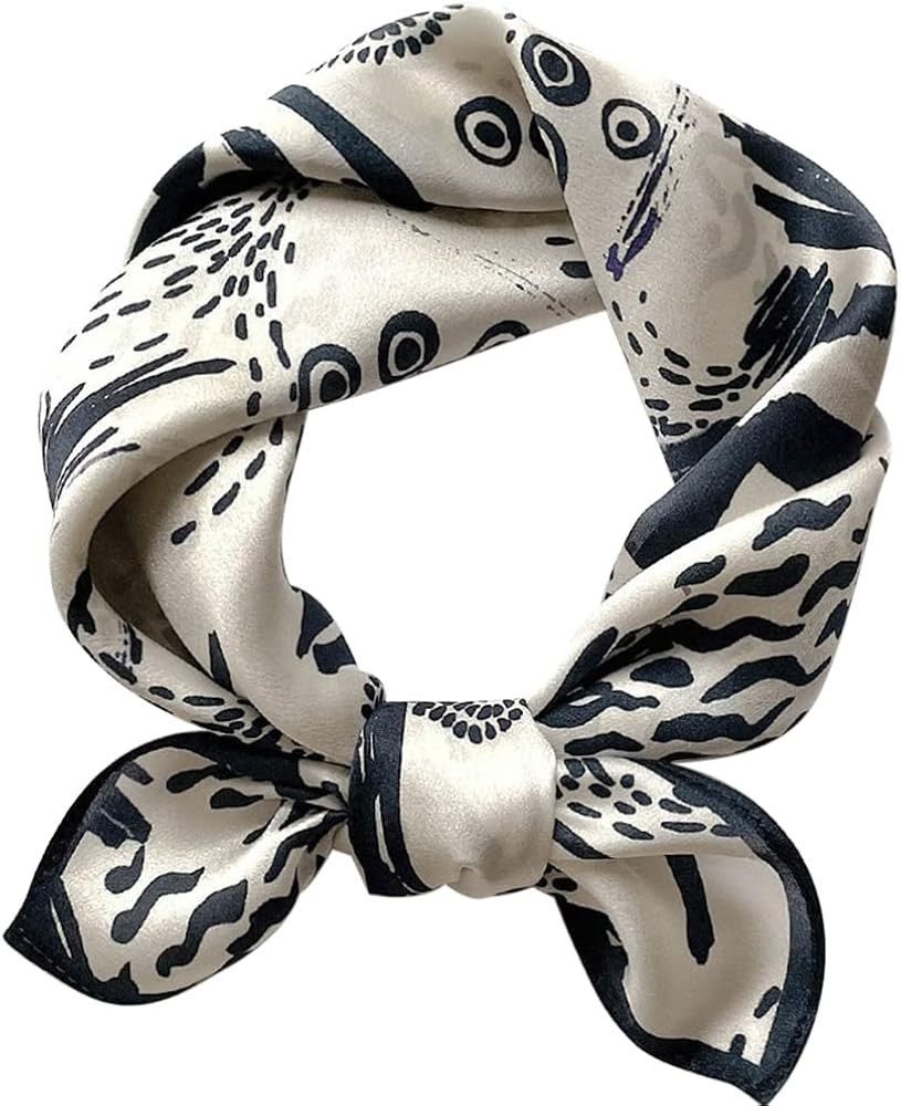 Mulberry Silk Scarfs Neck Scarf 21"x21" Small Square Scarfs hair scarf bandana for Women Gift Pac... | Amazon (US)