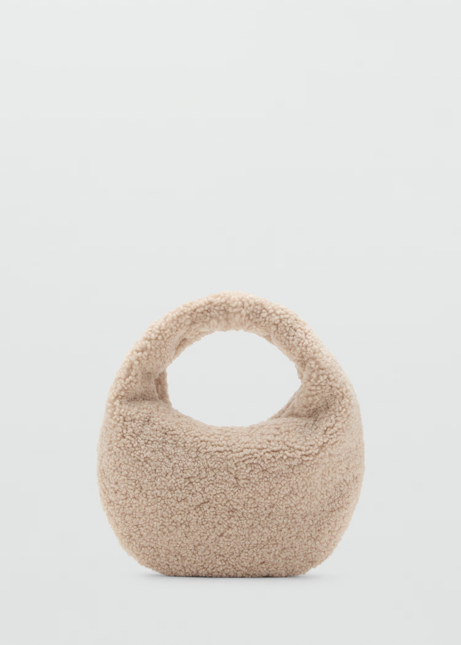 Shearling-effect textured bag | Mango (US/MX/AU)