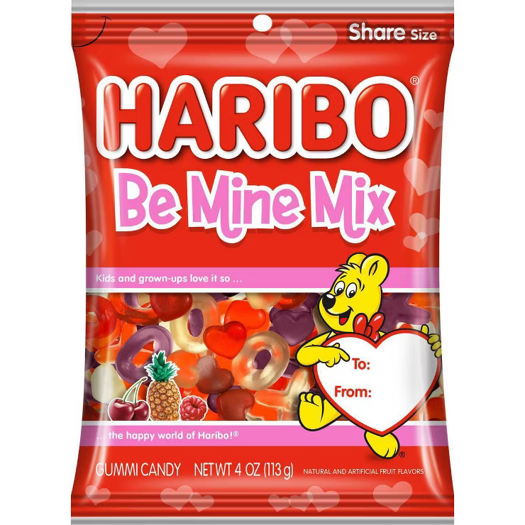 Haribo Valentine's Be Mine Mix Gummi Candy - 4oz | Target
