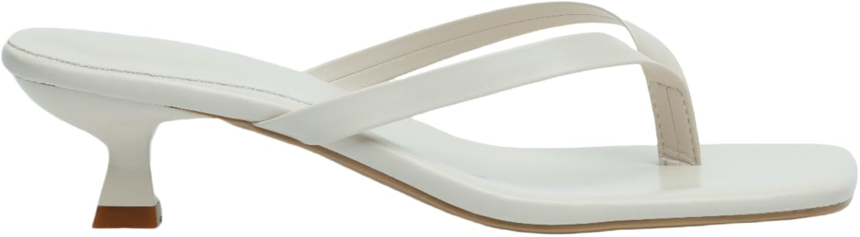 Womens Kitten Heel Flip Flops Thong Sandals Slip On Slide Sandals with Comfortable Memory Foam | Amazon (CA)