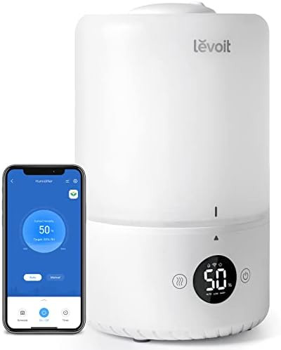 Amazon.com: LEVOIT Smart Cool Mist Humidifiers for Bedroom, Top Fill Essential Oil Diffuser, Auto... | Amazon (US)