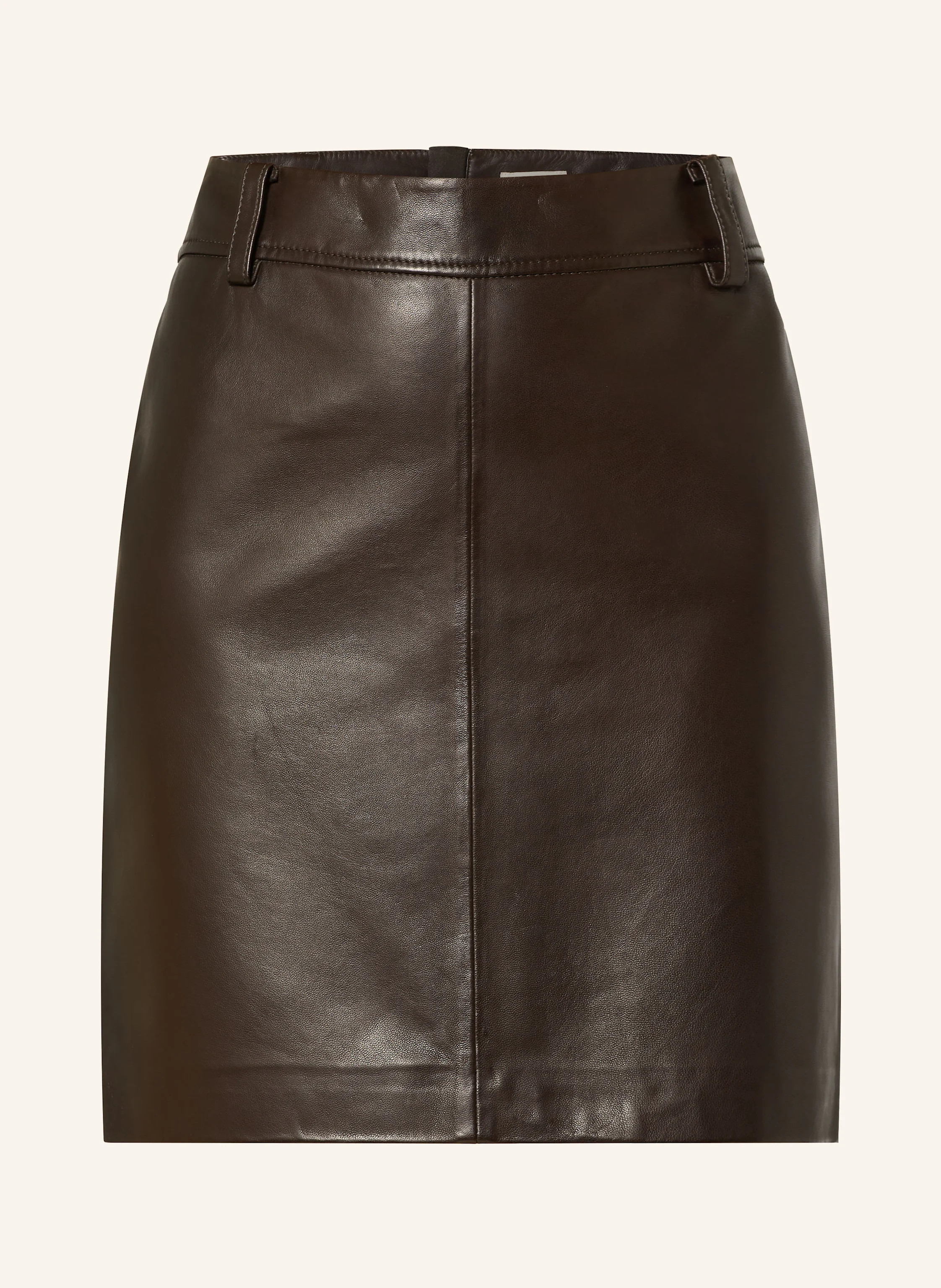 Marc O'Polo Lederrock in dunkelbraun | Breuninger (DACH)