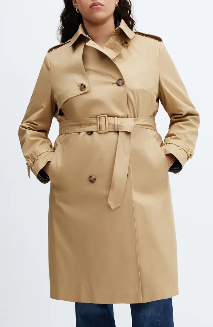 Classic Double Breasted Water Repellent Cotton Trench Coat | Nordstrom
