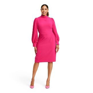 Women's Balloon Sleeve Midi Dress - Sergio Hudson x Target Pink | Target