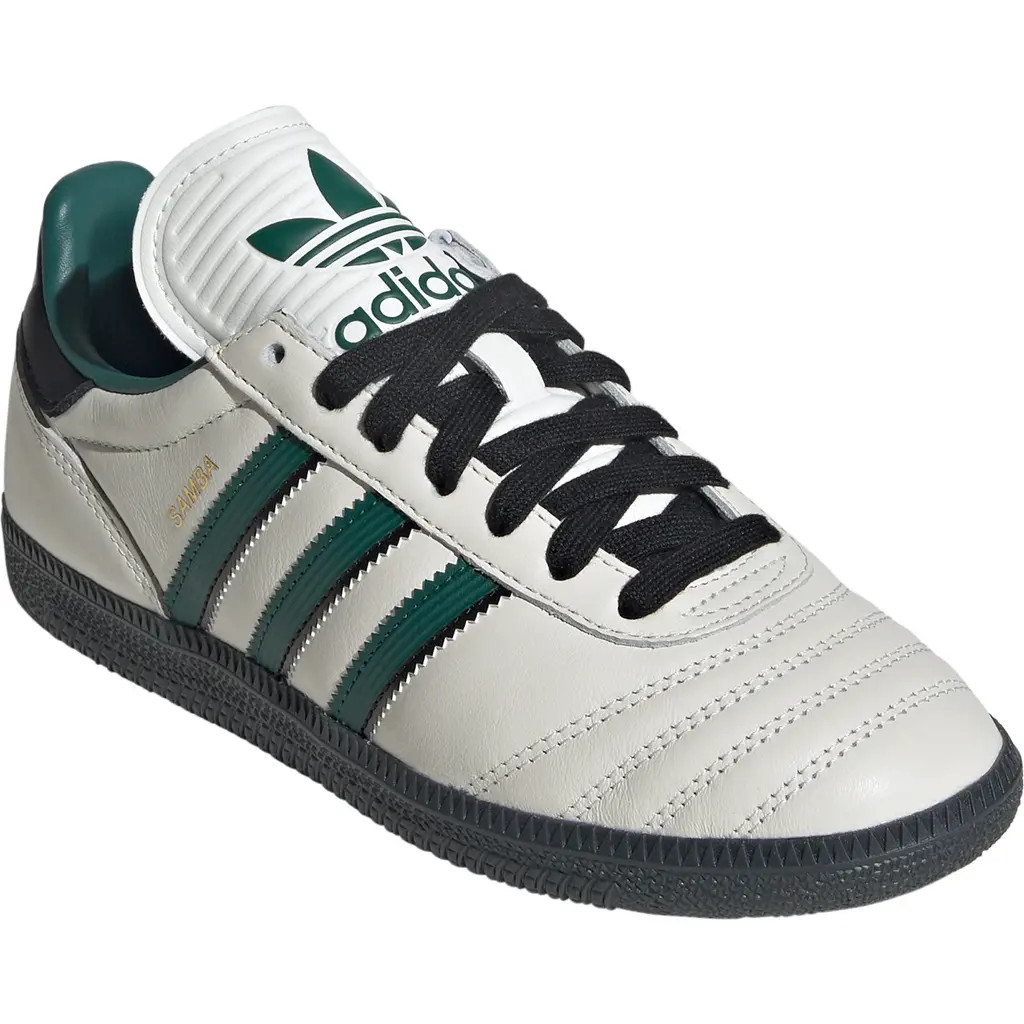 adidas Kids' Samba JP Sneaker in White/Green/Carbon at Nordstrom, Size 5.5 M | Nordstrom