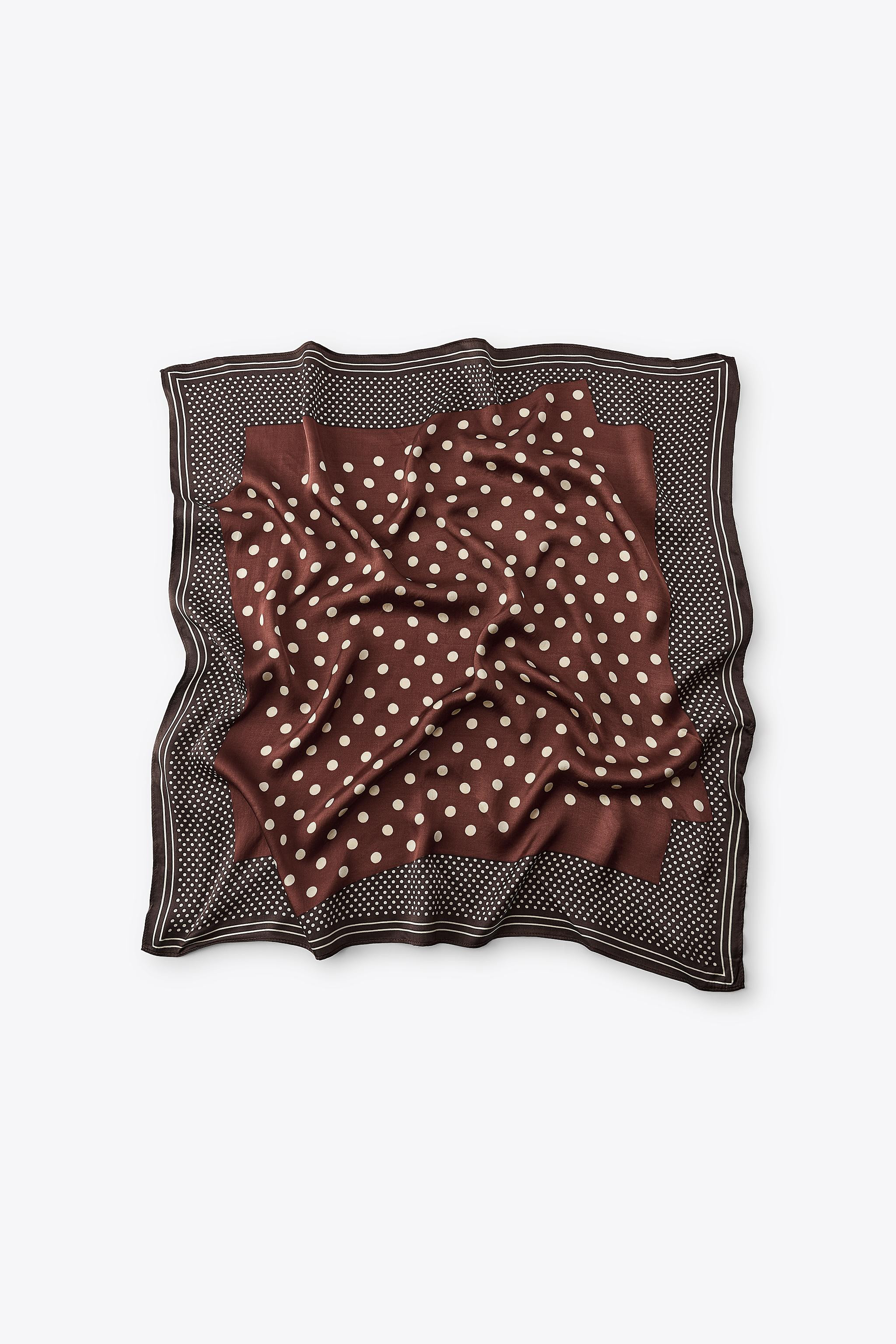 SCARF WITH A POLKA-DOT PRINT | Zara UK