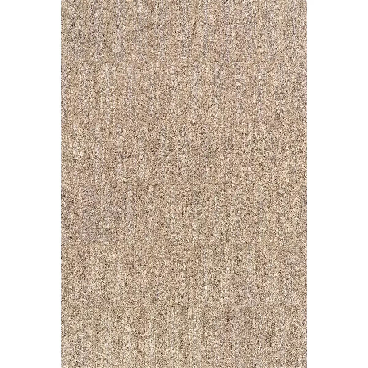 Nuloom Starke Checked Wool Area Rug, 7' 6" x 9' 6", Beige | Target
