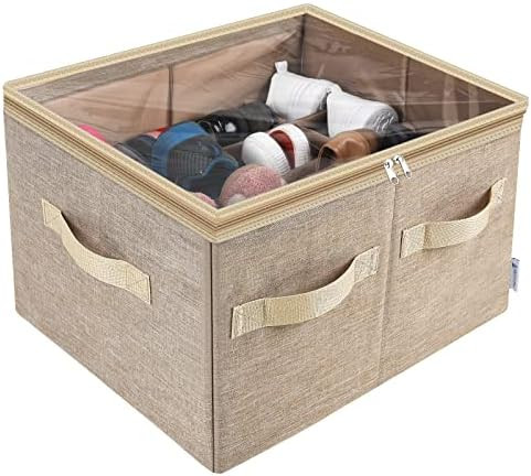 Moteph Shoe Organizer for Closet - Shoe Storage Organizer for Closet Organization with Clear Cove... | Amazon (US)