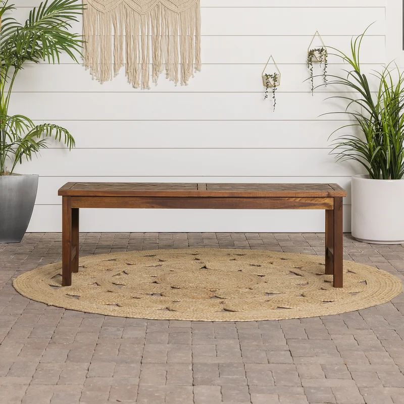 Harbison Acacia Outdoor Bench | Wayfair North America