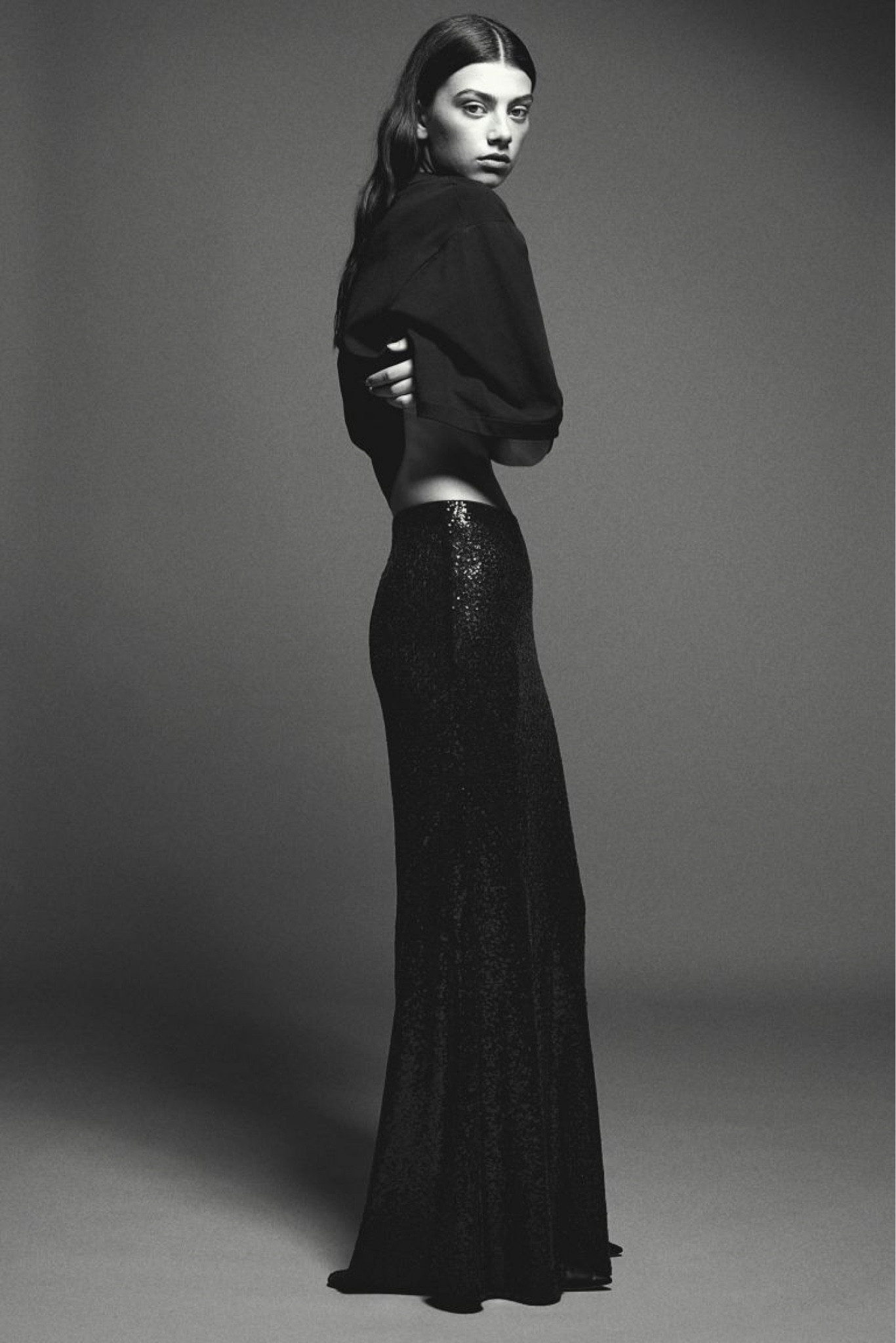 The versatile black sequin skirt - Elegant with heels and a silk blouse with r day cool with chunky boots and a cashmere sweaterr