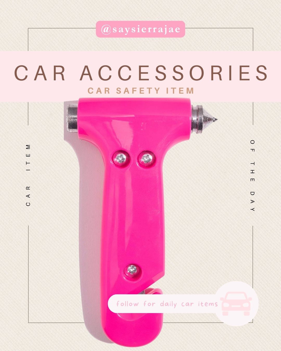 This cute hammer safety tool can help in a pinch. It's a great add to your car kit!  

 #LTKdayinmylife #LTKvlog #LTKTravel