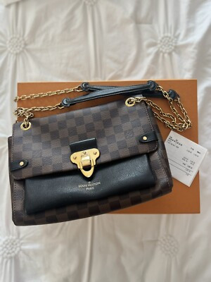 Louis Vuitton Vavin Shoulder Bag PM Black Damier Ebene Canvas | eBay US