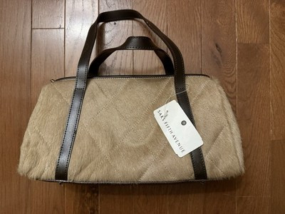 Saks Fifth Avenue Made in Italy Haircalf Satchel Purse – Vintage Y2K Style | eBay US