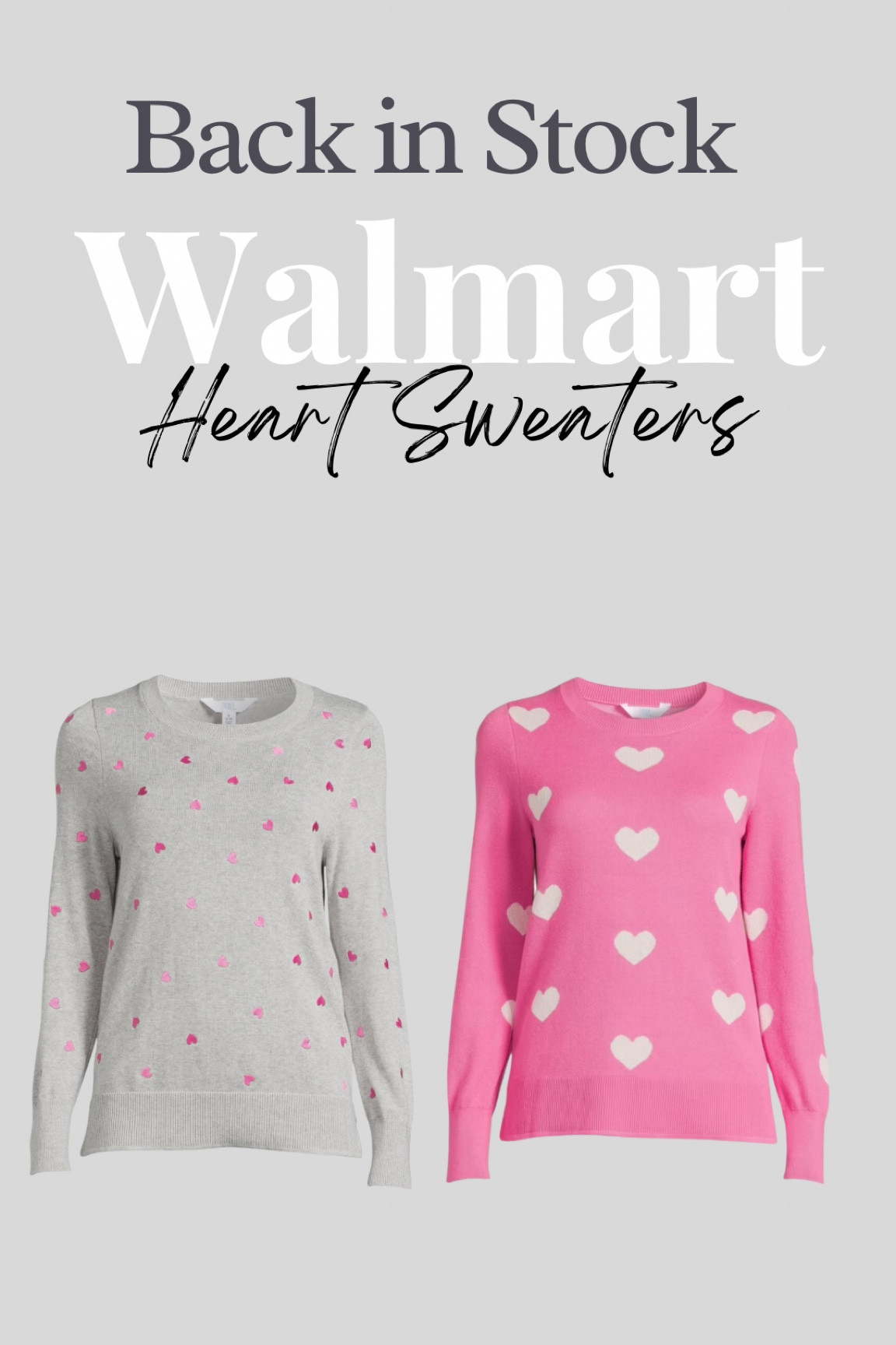 Walmart heart sweaters. 




#LTKfindsunder50 #LTKstyletip #LTKSeasonal