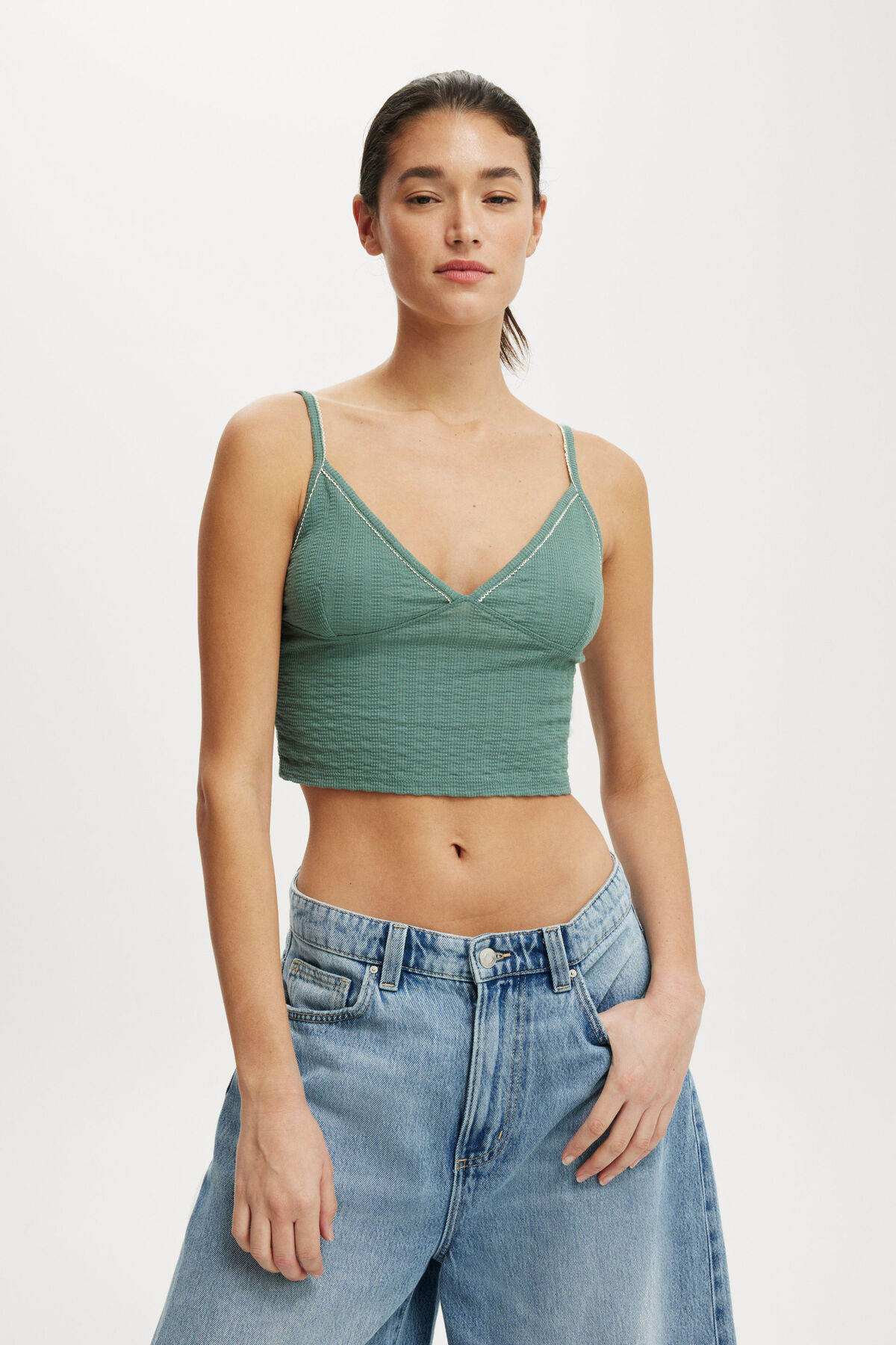 Hailey V Neck Cami | Cotton On (US)