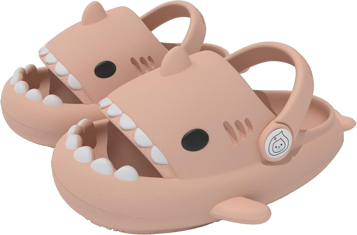 ChayChax Boys Girls Cloud Shark Slides Novelty Sandals Toddlers Cute Non-Slip Beach Pool Shower S... | Amazon (US)