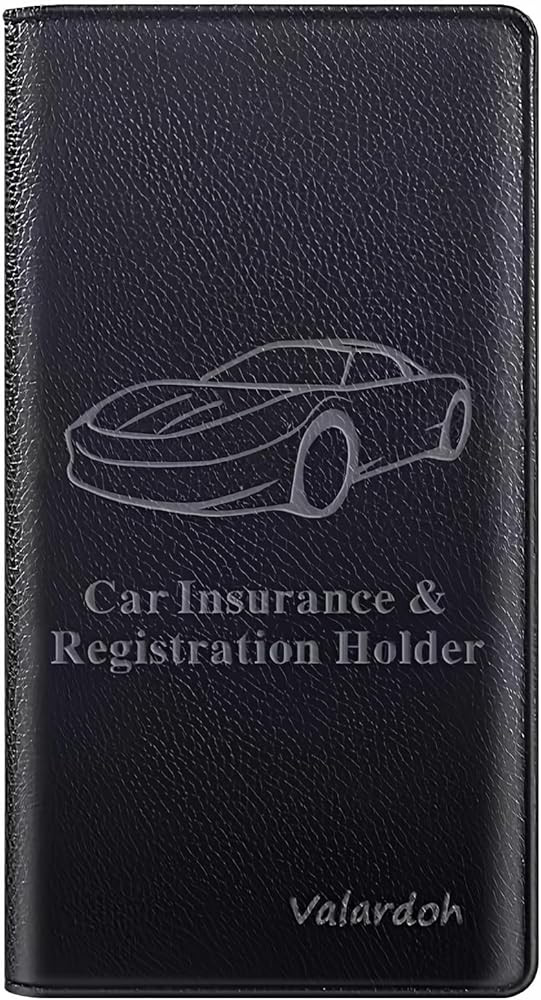 Premium Car Registration and Insurance Card Holder, Car Document Holder for Cards, Driver License... | Amazon (US)