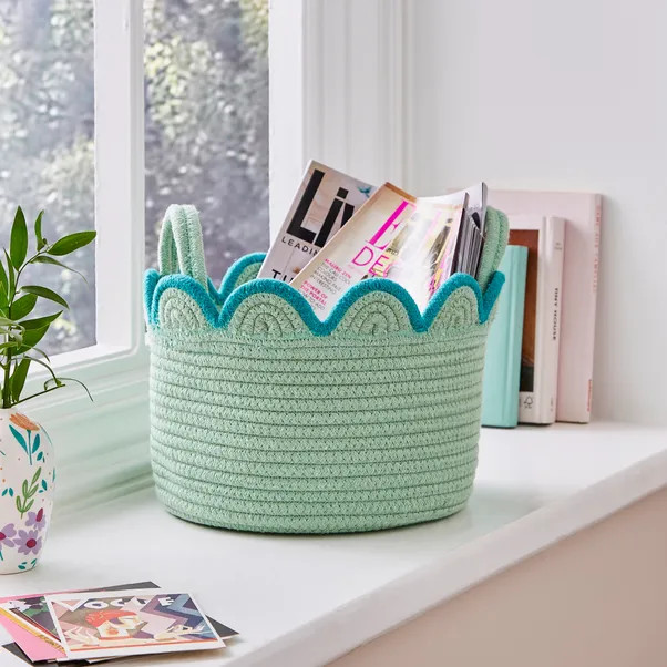 Small Scalloped Rope Basket | Dunelm (migrated)