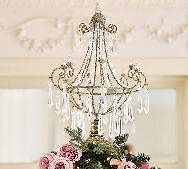LoveShackFancy Chandelier Tree Topper | Pottery Barn (US)