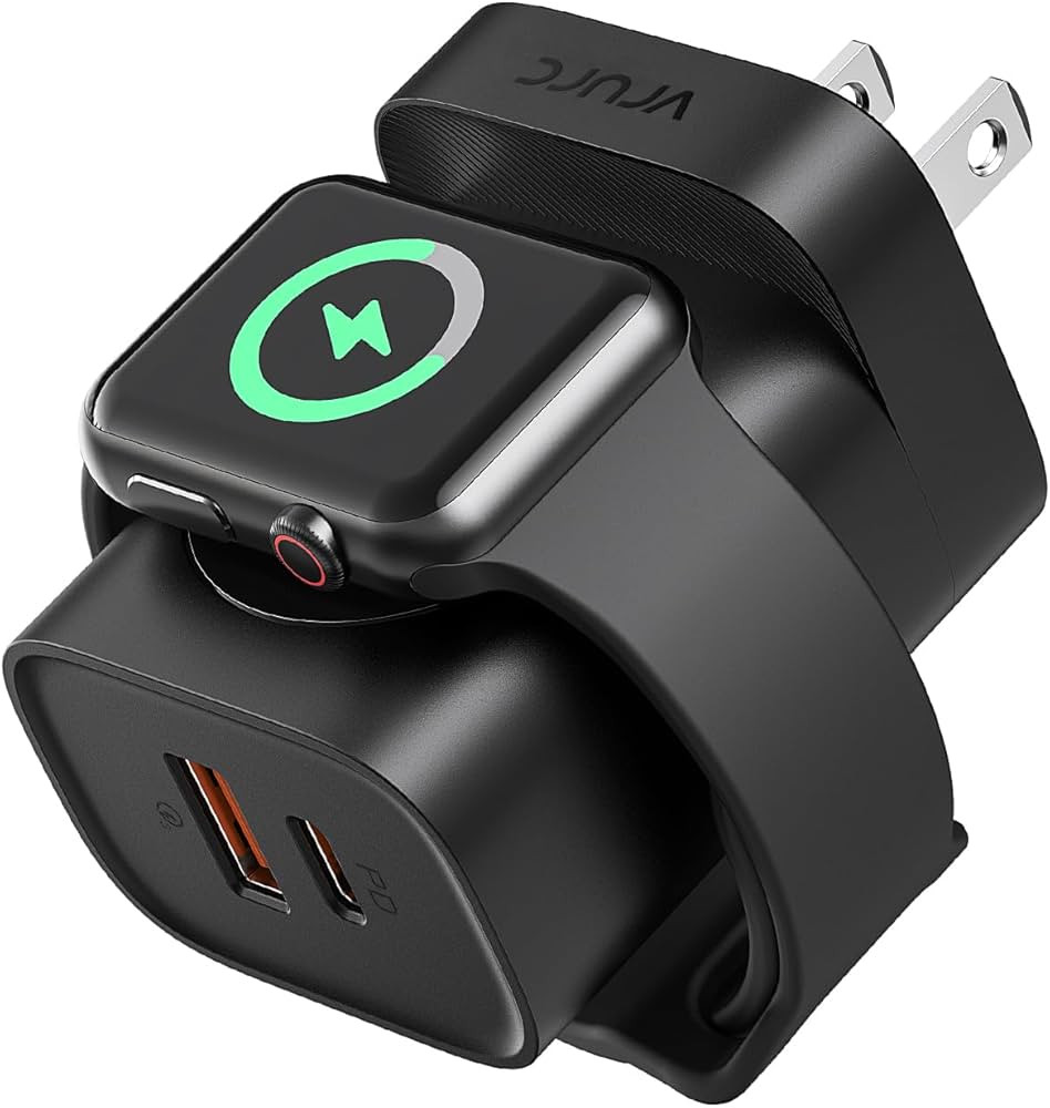 VRURC for Apple Watch Charger, PD 20W 3-in-1 Fast Charging Block with Magnetic Wireless Charging ... | Amazon (US)