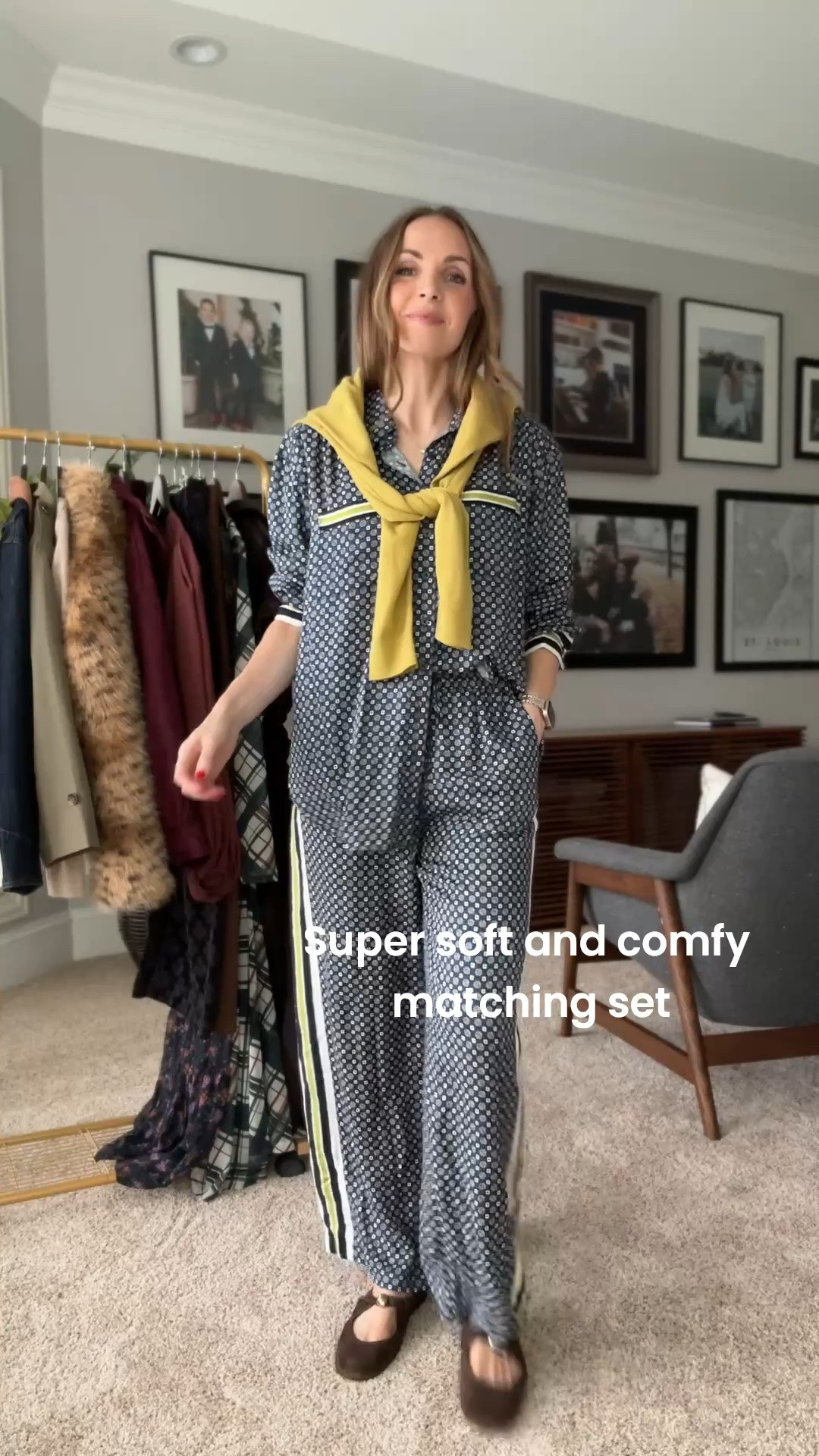 This matching set is perfect for travel or everyday. I’m in a small in the top and bottom. Top runs big, pants are true to size. @Anthropologie

#LTKootd #LTKgrwm #LTKOver40