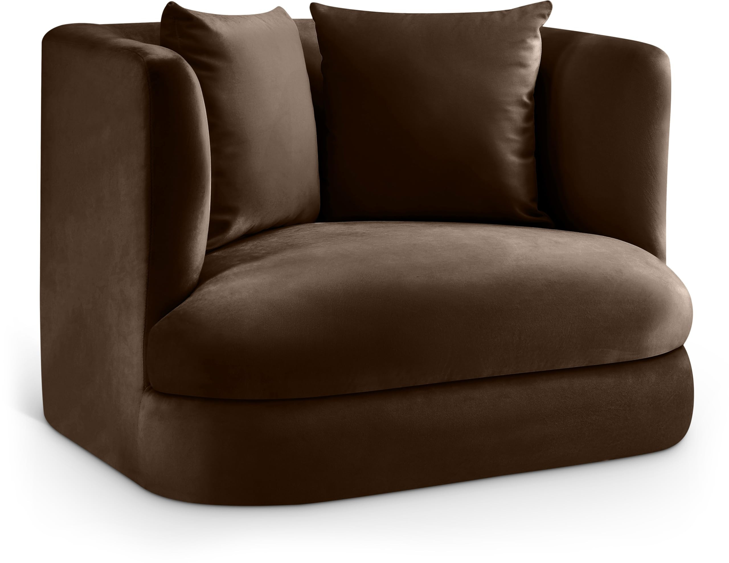 Meridian Furniture 699Brown-C Alder Collection Modern | Contemporary Chair with Ultra Luxe Brown ... | Amazon (US)