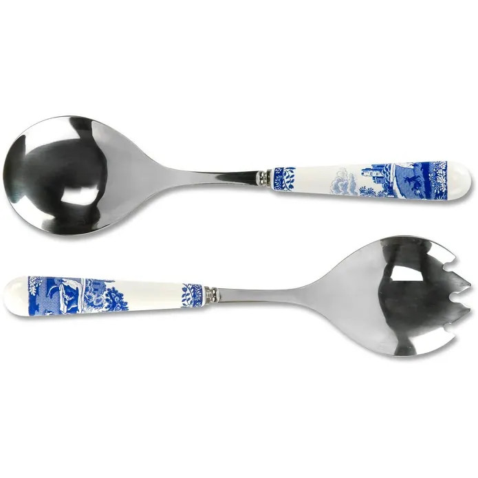Spode Blue Italian Set of 2 Salad Servers | Bed Bath & Beyond