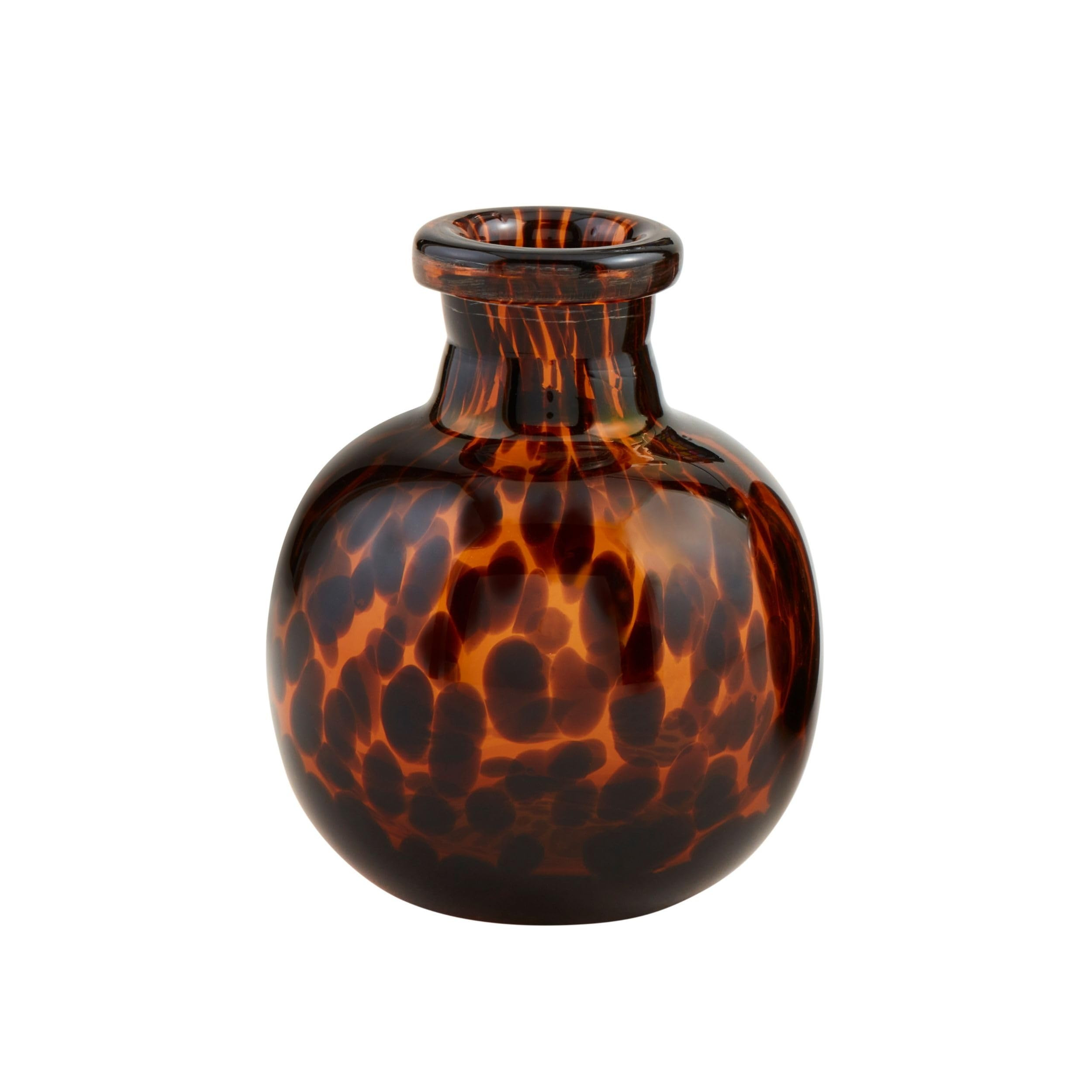 Mud Pie Small Tortoise Glass Vase, 5" x 3.5" | Amazon (US)