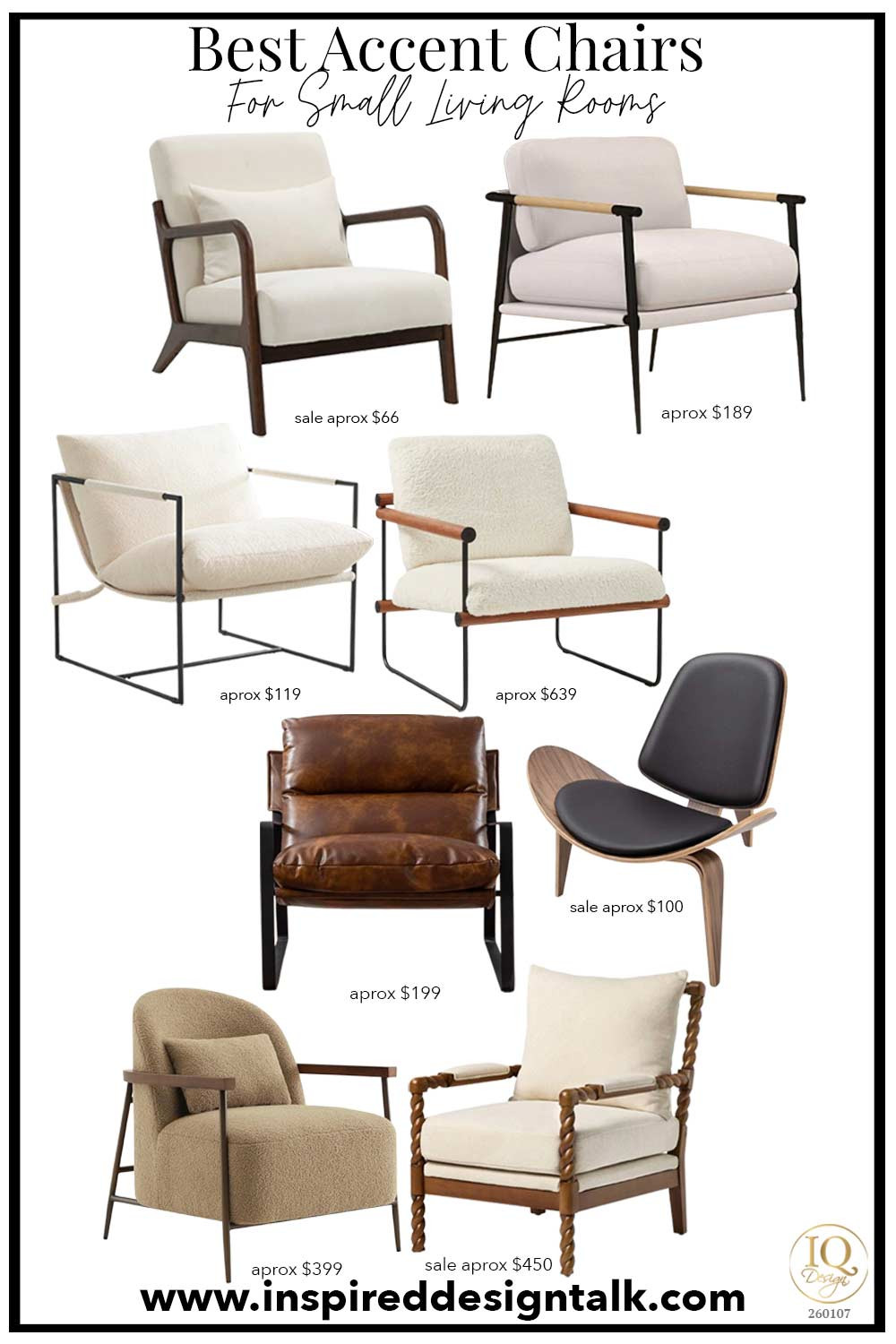 Sling Chairs and Open Frame// Affordable accent chairs for your living room, bedroom, small space, and home office. faux leather chair, mixed material sling chair, boucle open frame chair, boucle chair, velvet chair. Blog 1/11/26

#LTKHome #LTKOver40 #LTKmomlife