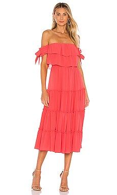 MISA Los Angeles Micaela Dress in Coral from Revolve.com | Revolve Clothing (Global)