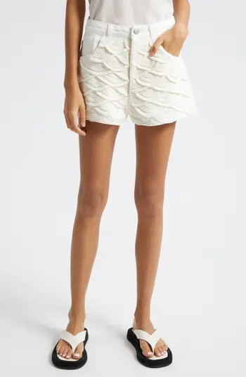 Crochet Detail Cotton Shorts | Nordstrom