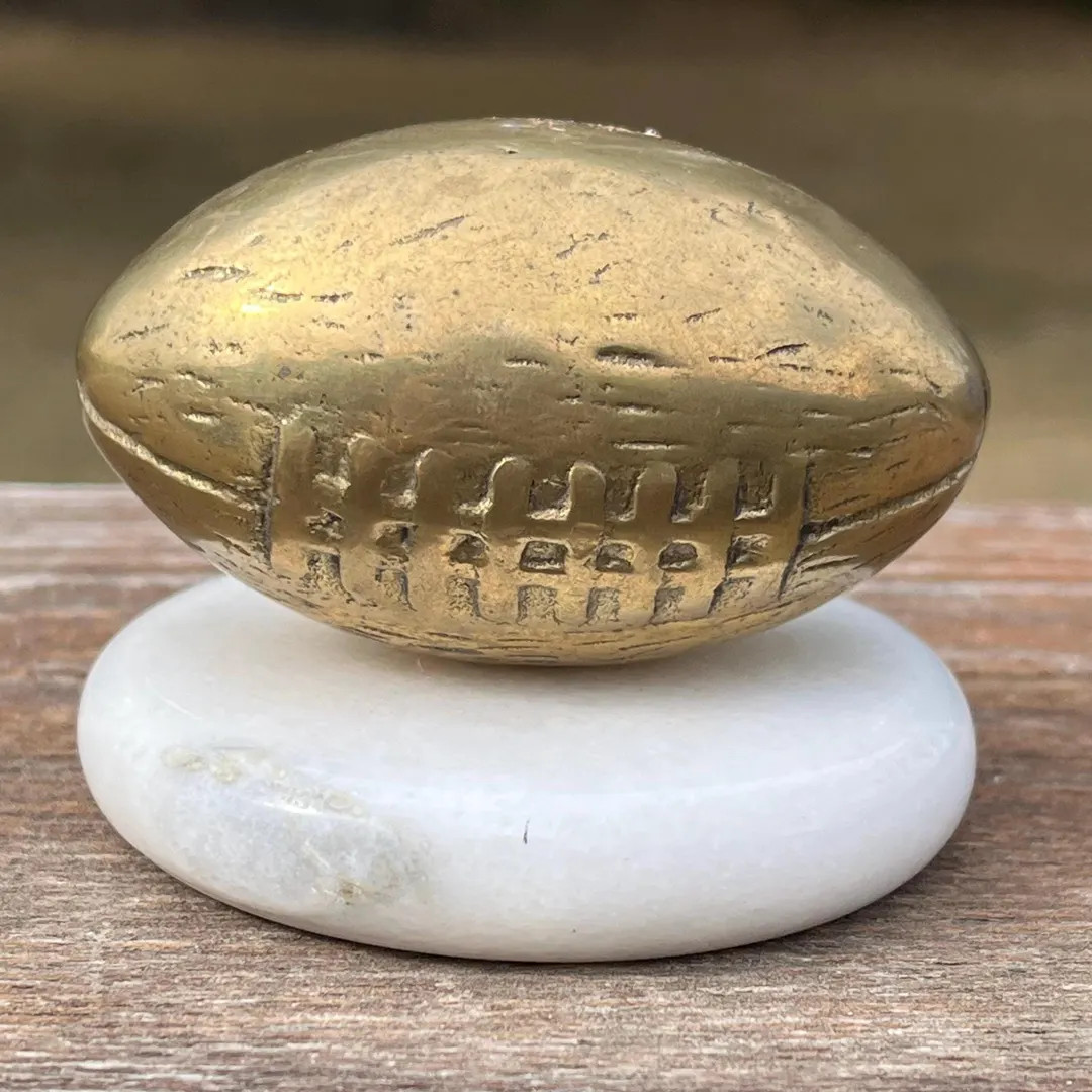 Brass and Marble Vintage Paperweight - Etsy | Etsy (US)