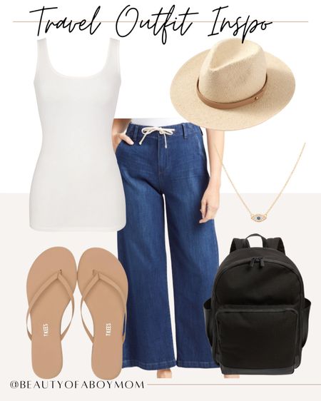 Travel Outfit Inspiration - Travel OOTD - What to wear for travel - travel outifit Inspo - carry on backpack  

#LTKSeasonal #LTKstyletip #LTKtravel