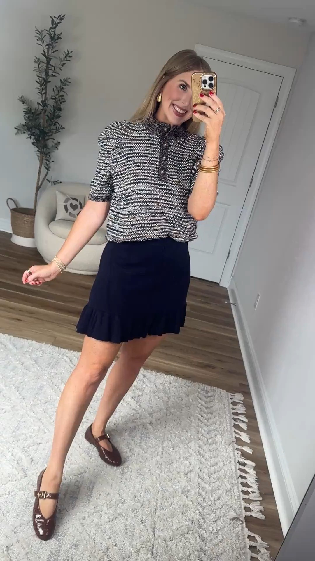 Cutest puff sleeve sweater and sweater skirt from Walmart!

#LTKootd