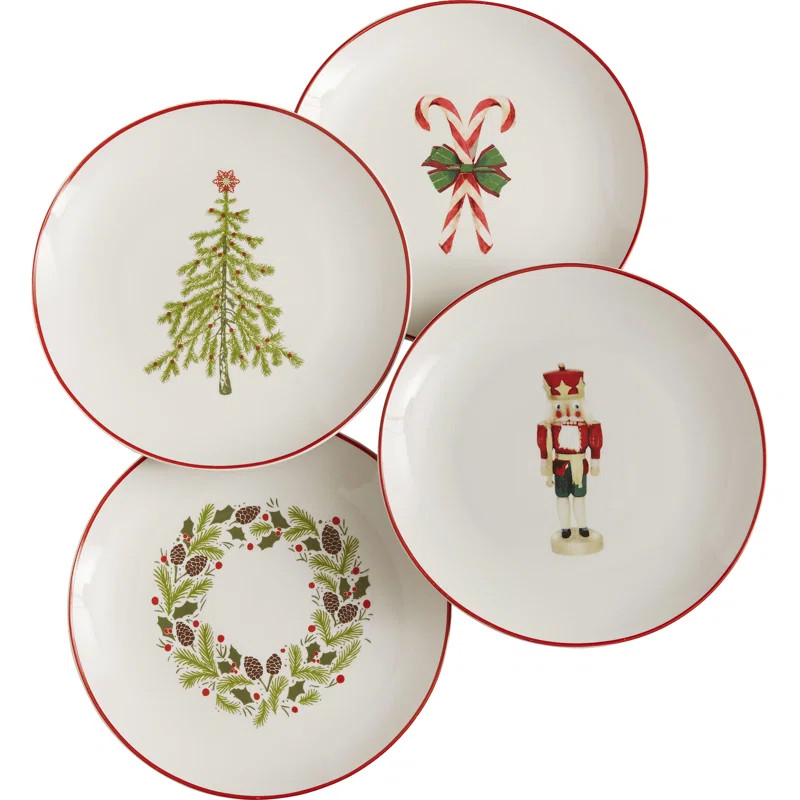 Lever Christmas 8" Salad Plates | Wayfair North America