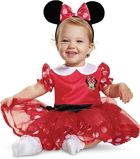 Disney Baby Minnie Mouse Infant Costume, Red | Amazon (US)